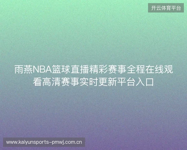 雨燕NBA篮球直播精彩赛事全程在线观看高清赛事实时更新平台入口