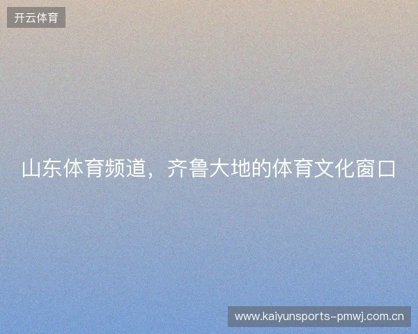 山东体育频道,齐鲁大地的体育文化窗口 山东体育频道,齐鲁大地的体育文化窗口